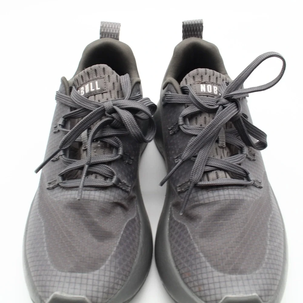 NOBULL Ripstop Runner Translucent Running Shoes Womens Size 8 Gray Lace Up